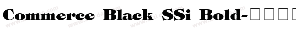 Commerce Black SSi Bold字体转换
